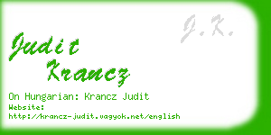 judit krancz business card